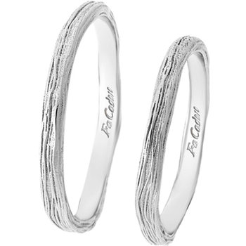 9ct White Gold Wedding Rings by FaCaD’oro