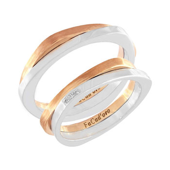 9ct Rose Gold and White Gold