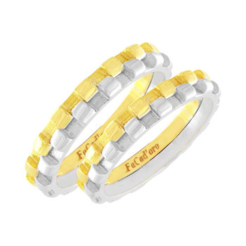 9ct Gold and White Gold