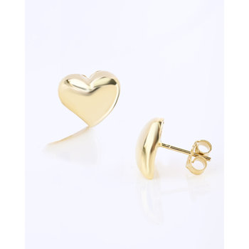 14ct Gold Heart Earrings by
