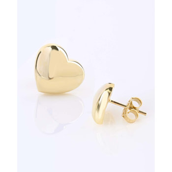 14ct Gold Heart Earrings by