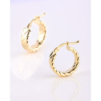 14ct Gold Hoop Earrings by
