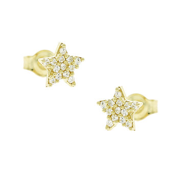 9ct Gold Earrings stars with
