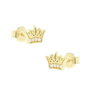 14ct Gold Earrings crown with