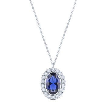 Necklace Halo 14ct White Gold