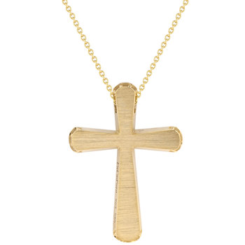 Necklace Cross 14ct Gold with