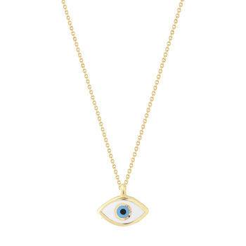 Necklace Eye with Enamel 14ct