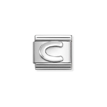 NOMINATION Link 'C' made of Stainless Steel and Sterling Silver
