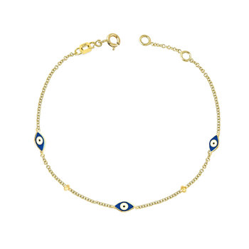 Bracelet 14ct Gold Eye with