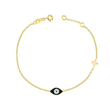 Βracelet 14ct Gold Eye and