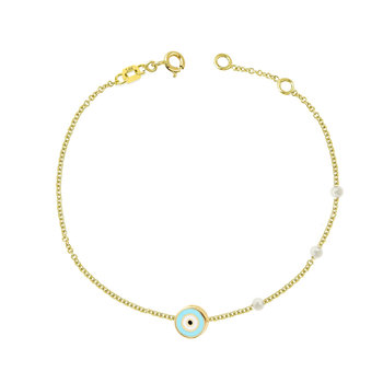 Βracelet 14ct Gold Eye and