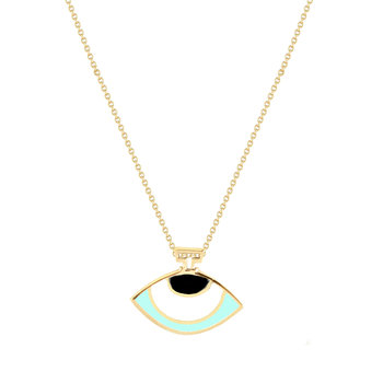 Necklace 14ct Gold Eye with