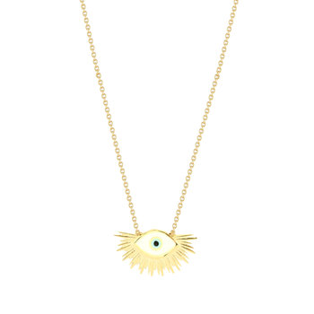 Necklace 14ct Gold Eye with