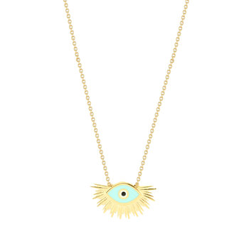 Necklace 14ct Gold Eye with