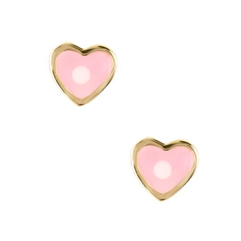 Εarrings 14ct Gold Heart with