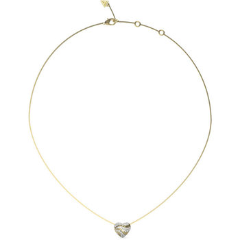 GUESS In My Heart Stainless Steel Necklace with Zircons