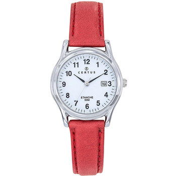 CERTUS Red Leather Strap