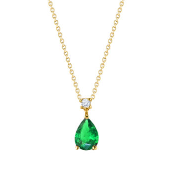 Νecklace Tear 18ct Gold with