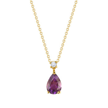 Νecklace Tear 18ct Gold with