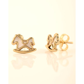 9ct Gold pony-shaped earrings