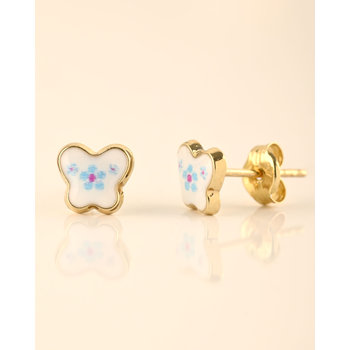 9ct Gold butterfly-shaped earrings by Ino&Ibo