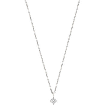 ESPRIT Belle Rhodium Plated Sterling Silver Necklace with Zircon