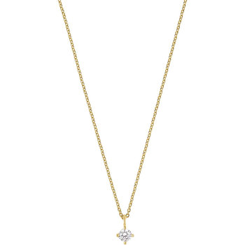 ESPRIT Belle 18ct Gold Plated Sterling Silver Necklace with Zircon