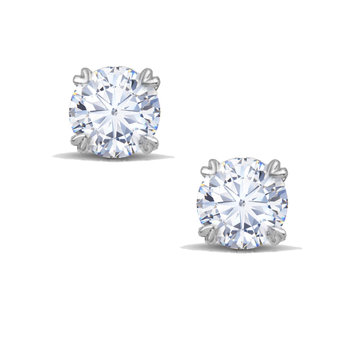 Εarrings ETHO MESSINA with Lab-Grown Diamond 1.00 ct Brilliant Cut