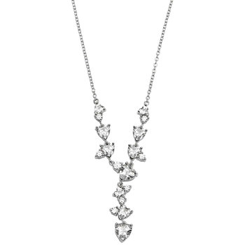 CHIARA FERRAGNI Silver Collection Necklace with Zircons