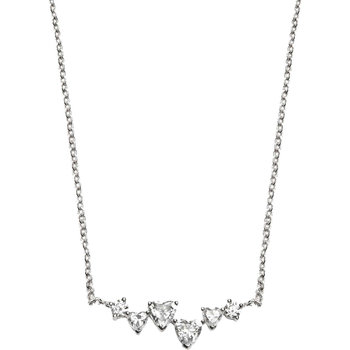 CHIARA FERRAGNI Silver Collection Necklace with Zircons