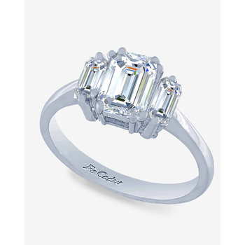 14K White Gold Solitaire Ring