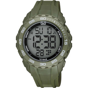 Q&Q Chronograph Khaki Plastic