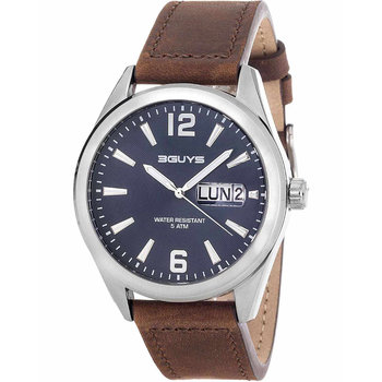 3GUYS Brown Leather Strap