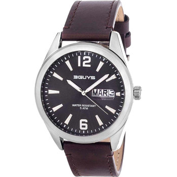 3GUYS Brown Leather Strap