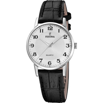 FESTINA Black Leather Strap