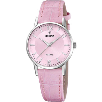 FESTINA Pink Leather Strap