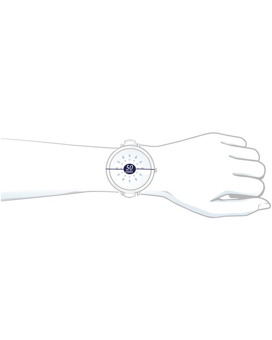 BREEZE City Sleek Chrono Violet Rubber Strap