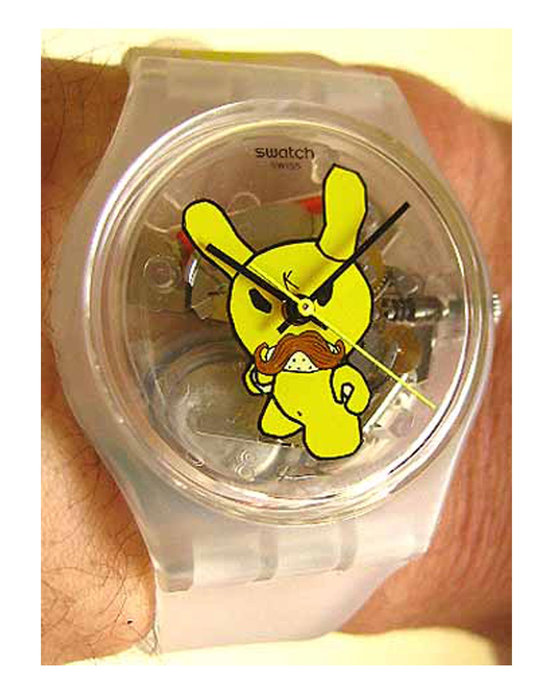 SWATCH Tennis Pro Transparent Rubber Strap