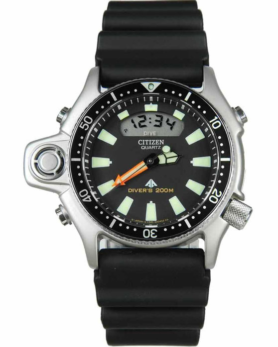 CITIZEN Promaster Aqualand Divers Black Rubber Strap