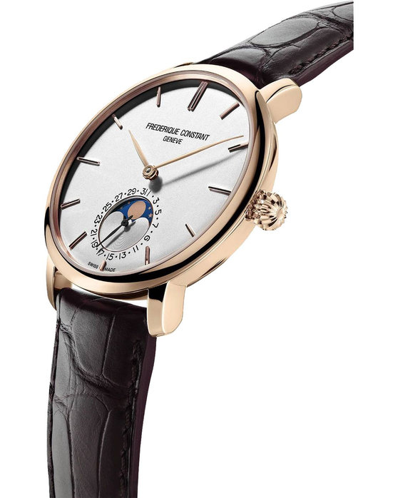 FREDERIQUE CONSTANT Slimline Moonphase Automatic Brown Leather