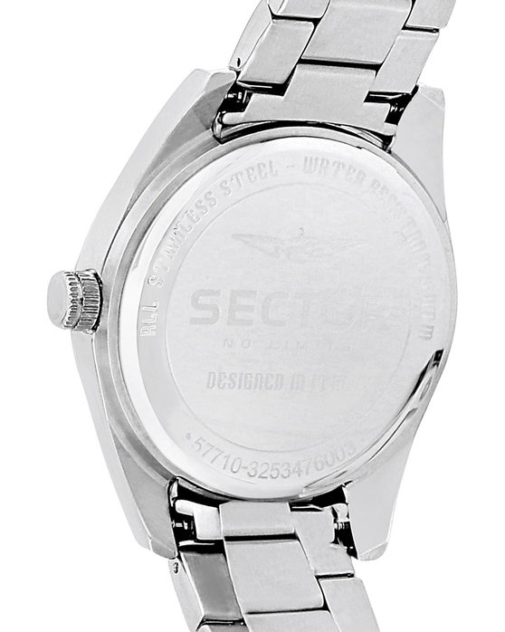 SECTOR 240 Silver Stainless Steel Bracelet