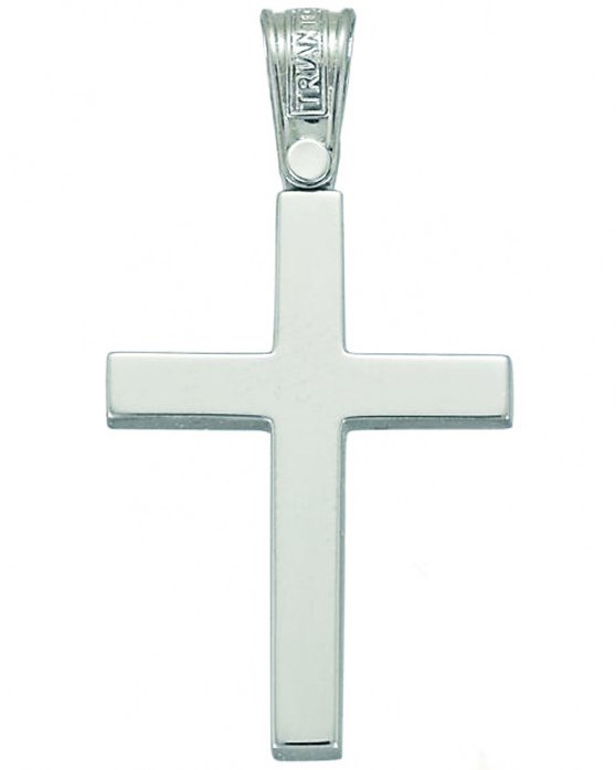 Βαπτιστικός σταυρός 14Κ Λευκόχρυσο  TRIANTOS
