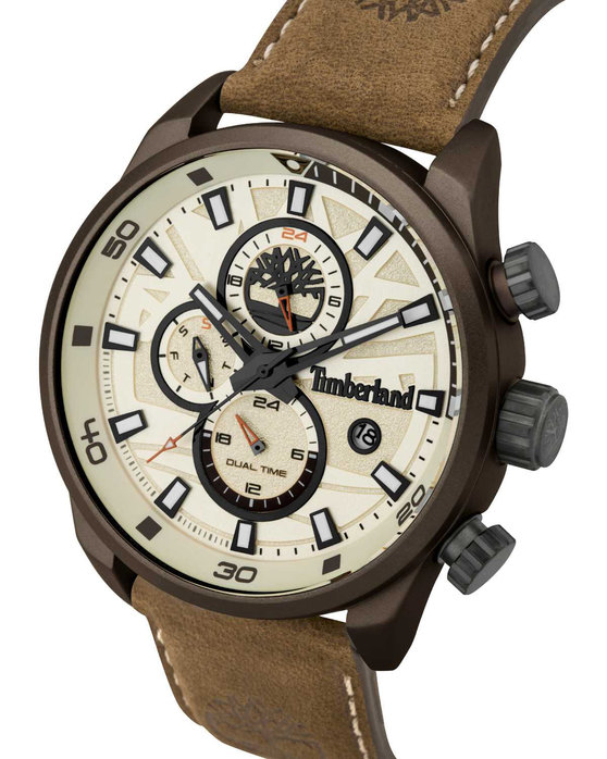 TIMBERLAND Henniker Multifunction Beige Leather Strap