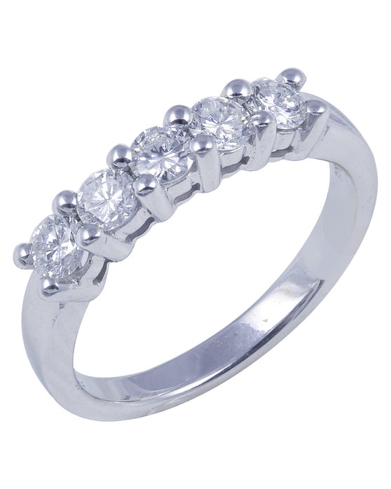 Δαχτυλίδι σειρέ 18Κ Λευκόχρυσο με Διαμάντια SAVVIDIS (No 55)
