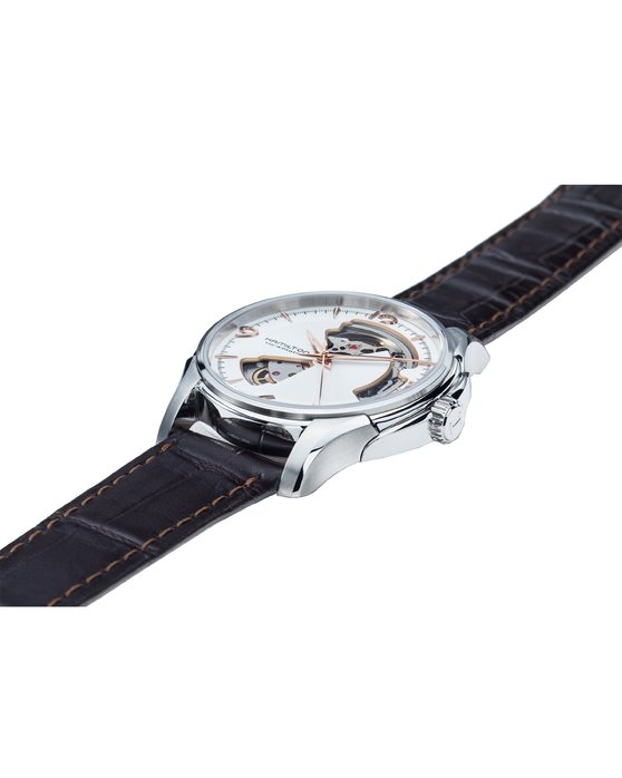 HAMILTON Jazzmaster Open Heart Automatic Brown Leather Strap