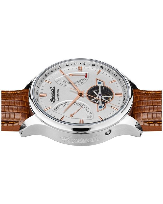 INGERSOLL The Hawley Automatic Brown Leather Strap