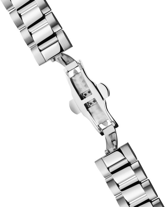 INGERSOLL Jazz Automatic Dual Time Silver Stainless Steel Bracelet