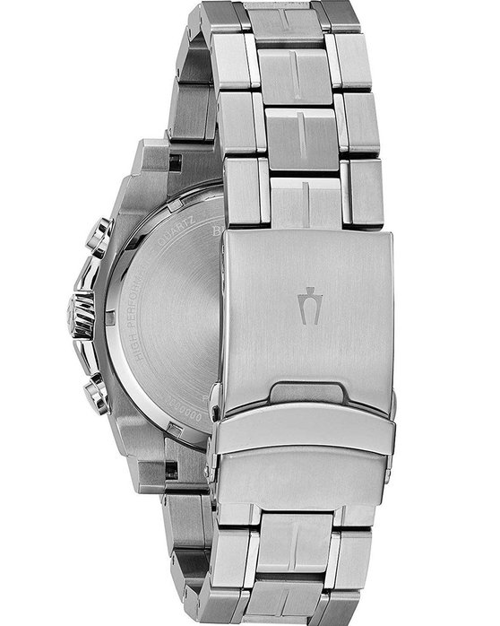 BULOVA Precisionist Chronograph Silver Stainless Steel Bracelet