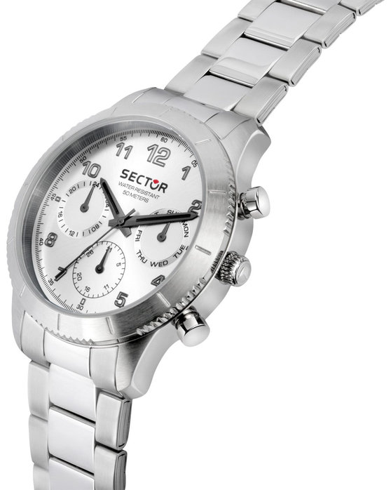 SECTOR 270 Silver Stainless Steel Bracelet