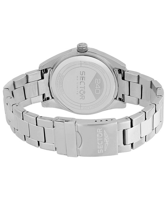 SECTOR 240 Silver Stainless Steel Bracelet